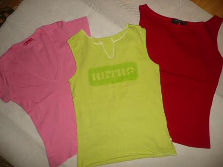 3ks tričko tílko neon vel s, s