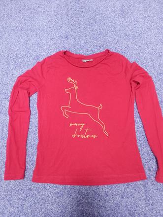 Dívčí vánoční tričko, vel. 146/152, 146