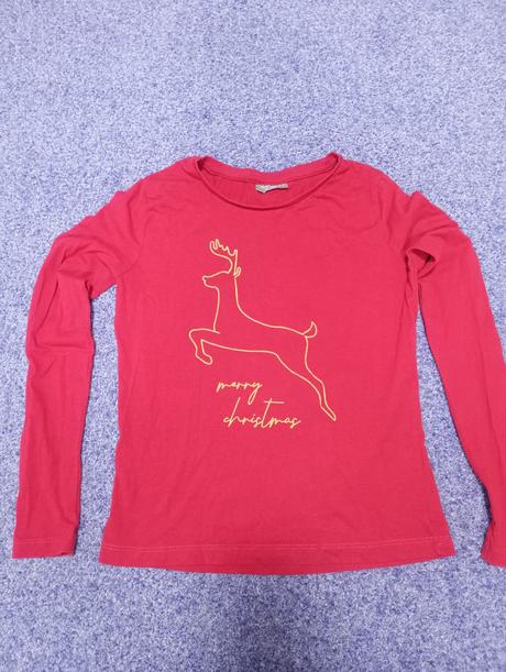 Dívčí vánoční tričko, vel. 146/152, 146