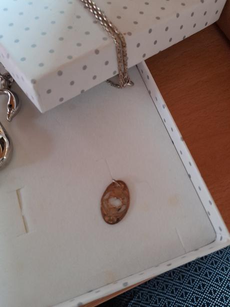 Hodinky labuť a přívěšek ryby bílý kov,