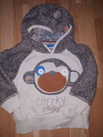 Chlupatá mikina s opici vel 86 next, next,86
