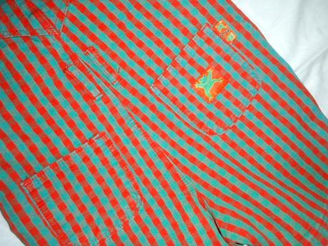 Nepřehlédnutelné oranžovotyrkysové laclíky, baby,74