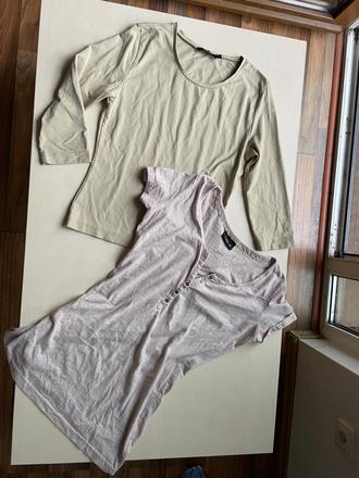 Topy 2 ks béžové, vel xs, janina a zero, xs