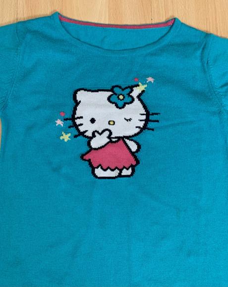 Úpletové šaty hello kitty marks & spencer vel. 116, marks & spencer,116