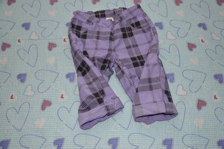 Letní plátěné 3/4 kalhoty, kraťasy, ohrnovací, c&a,122