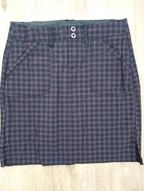 Sportovní sukně žluto-zelená a kostkovaná sukně, 38