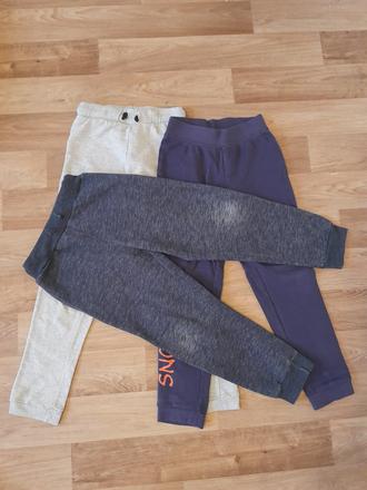 Tepláky, vel. 128, 3 kusy, rebel,128