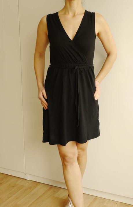 Cerne bavlnene saty ve. xs, h&m,xs