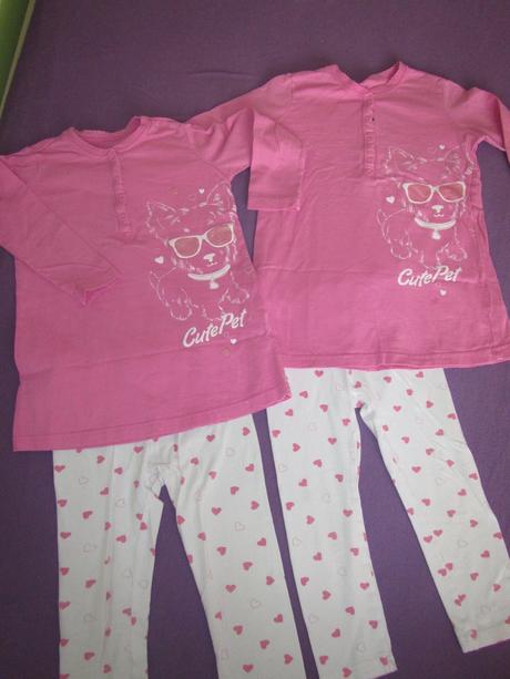 Růžovobílé pyžamo, lupilu, 86-98, 98