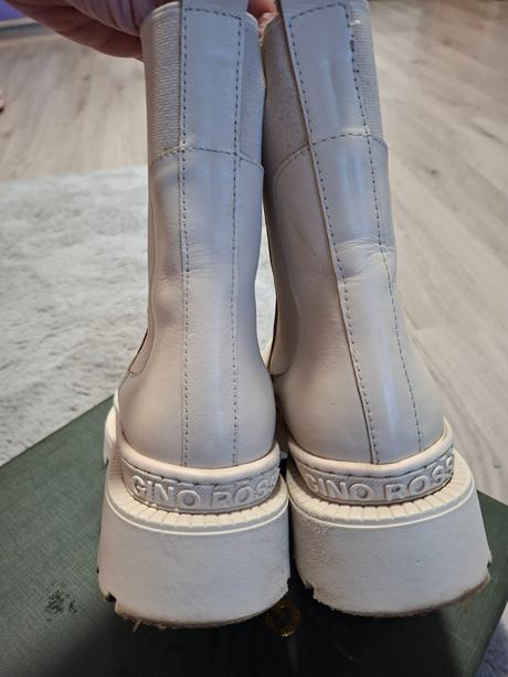 Kožené kozačky chelsea boty, 39