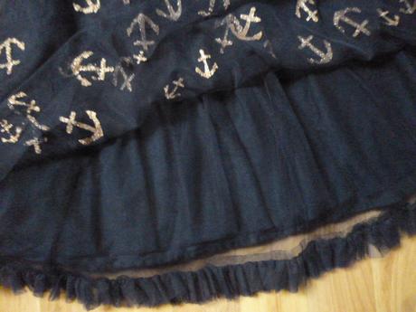 Tylové šaty kotvy vel. 3-4, 104