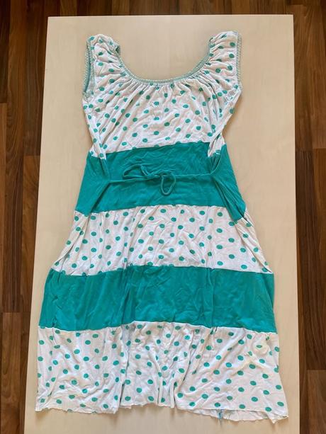 Letní šaty s puntíky, vel m/l, mundo mix, m