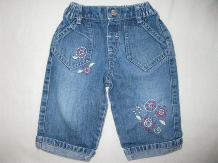 Džíny s výšivkama, marks & spencer,68