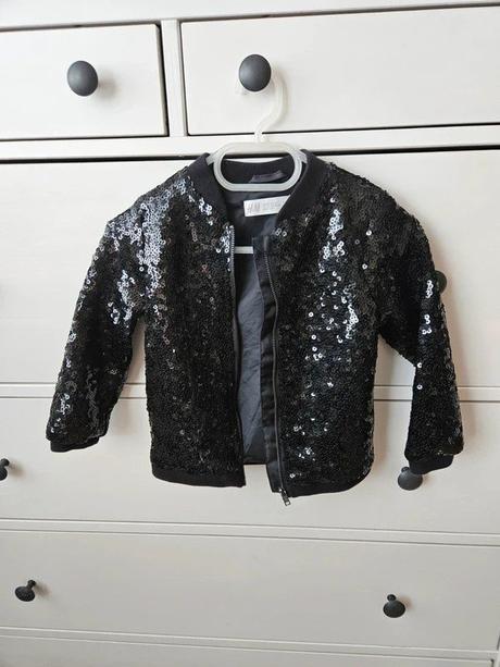 Bomber s flitry h&m, vel. 98/104, h&m,98
