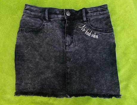 Riflová sukně, h&m,140