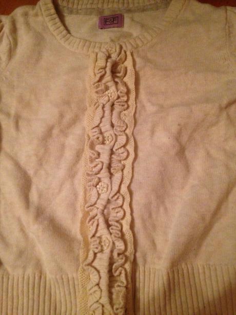 Dívčí svetr volánky, f&f,86