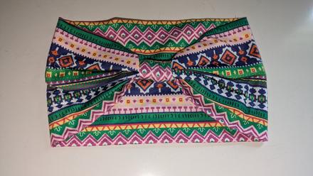 Ch18 elegantní široká boho čelenka - strečová,