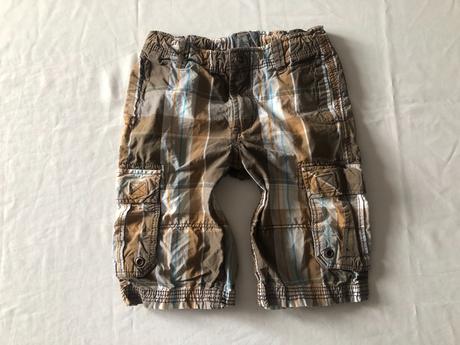 Vel. 110 kostkované šortky s regulací, 110