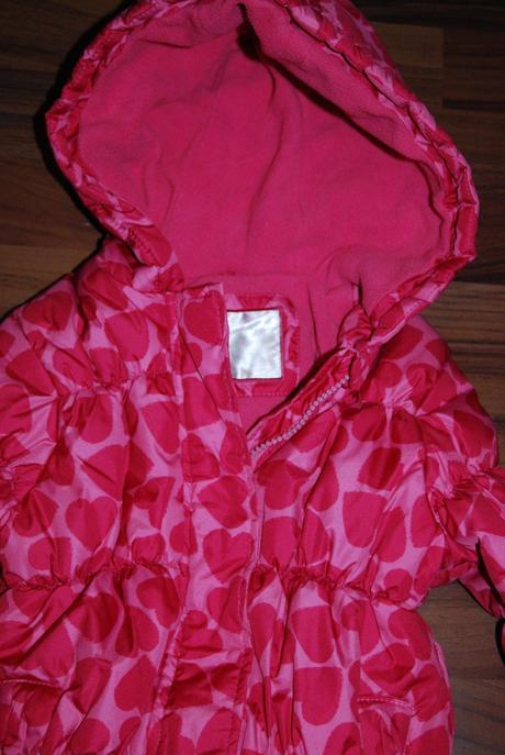 Srdíčková bunda buřinkatá, mothercare,104