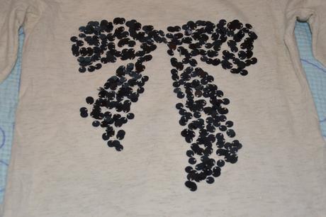 140 next bavlněné triko s flitry, next,140