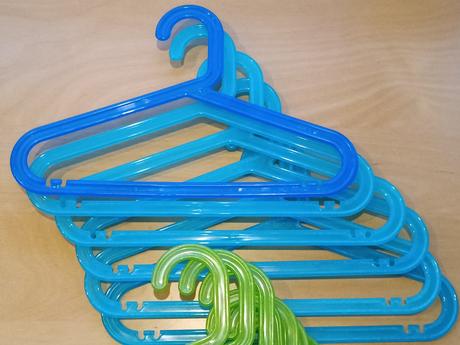 14x dětské ramínko ikea modré + tyrkysové + zelené, 