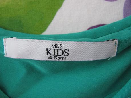 Krásné dlouhé letní dívčí šaty m&s, marks & spencer,110