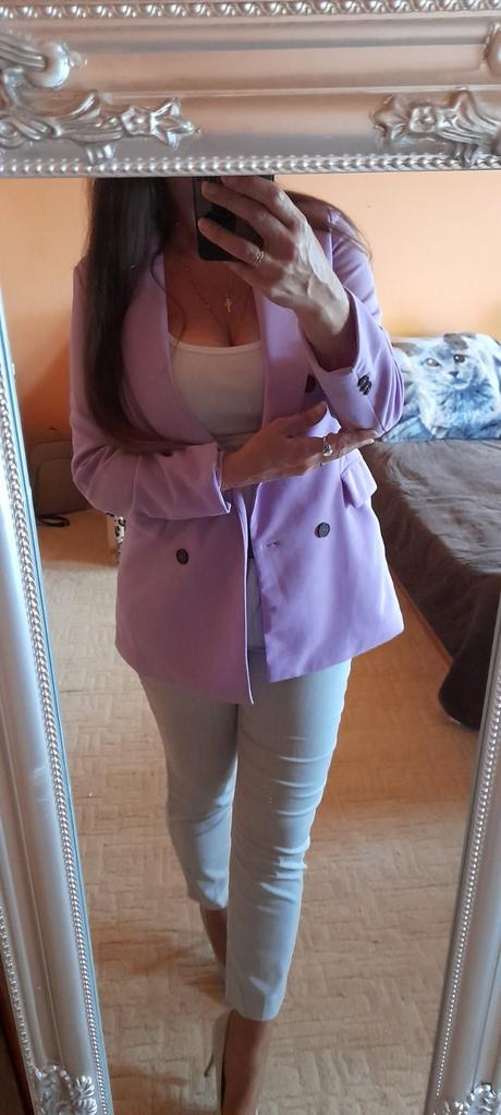 Shein fialkové sako, l