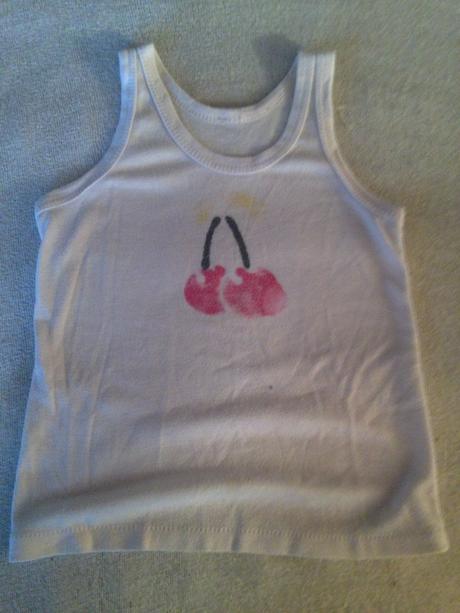 Tílko - košilka třešínky, 98