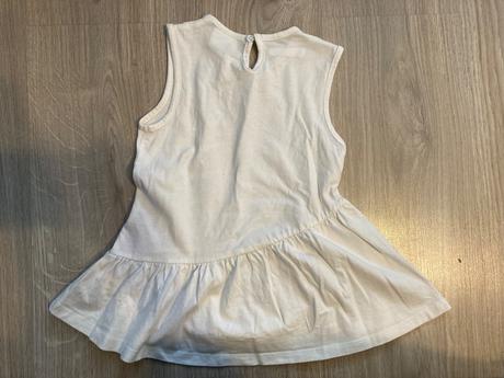 Bílé krátké šaty/ delší tunika, 98