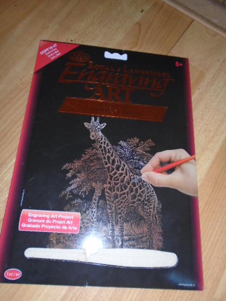 Škrábací obrázek žirafa, 