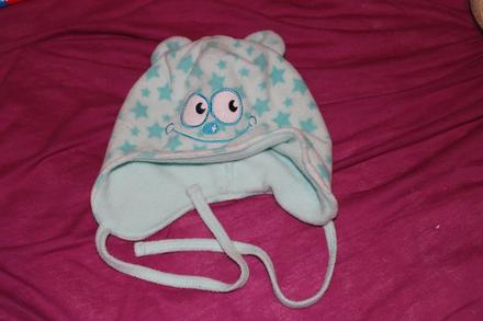 Dětská zimní čepice smajlík - obličej obv. 44 - 46, 74