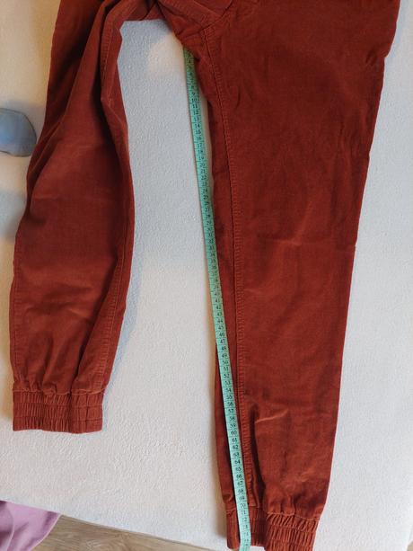 Těhotenské manžestrové kalhoty, bonprix,38