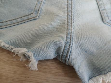 Riflové kraťasy - vel.140 (9-10 let), denim,140