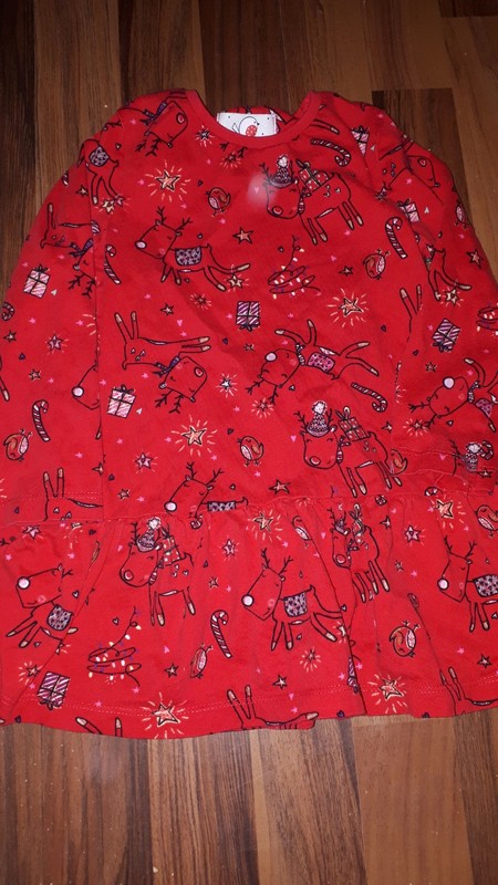 Vánoční šaty se soby 98 george, 98