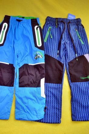 2x podzimní kalhoty kugo,šusťák, bavlna,v.98, kugo,98