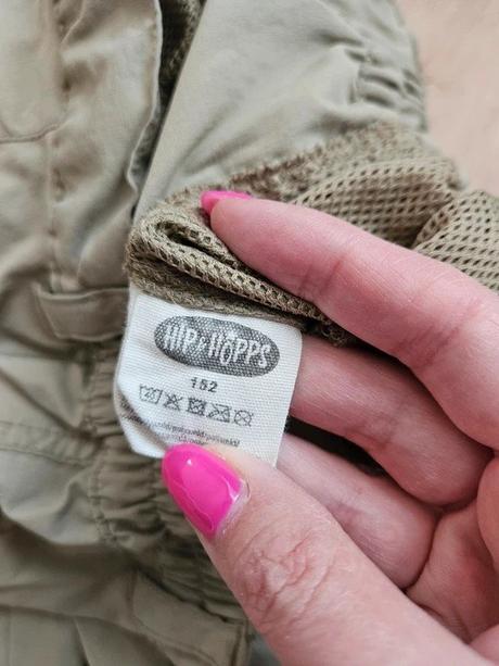 Plátěné kalhoty/kraťasy, vel. 152, 152