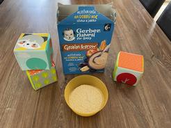 GERBER Natural mléčná kaše pšenično ovesná jablko a švestka