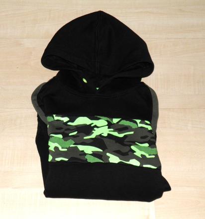 Top stav - klučičí černá mikina - vel.146/152, c&a,152