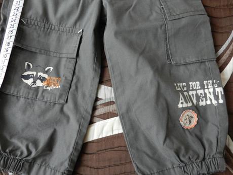 Kalhoty letní plátěné mýval, okay,86