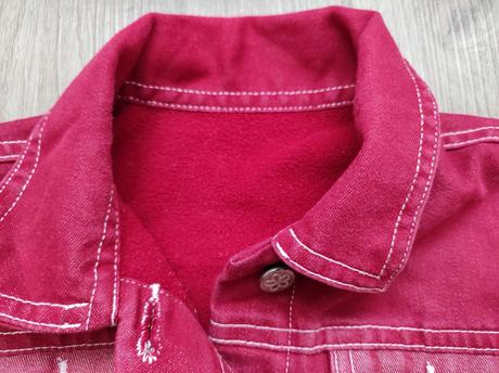 Džínová zateplená bunda vel. 86, mothercare,86