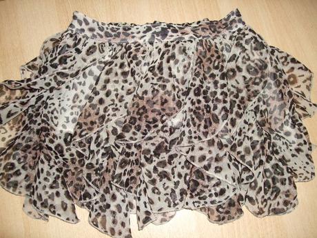 Volánová sukňa s leopardím vzorom, matalan,98