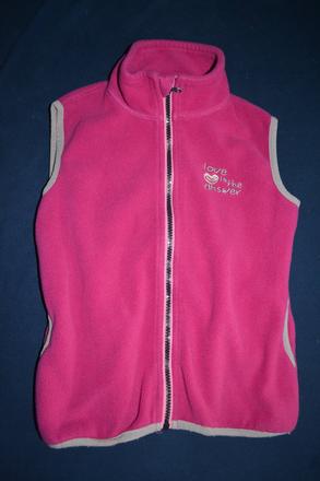 Fleece vesta na zip 122,wolf, wolf,122