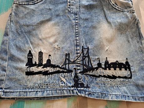 Šaty džínové vel. 128, 128