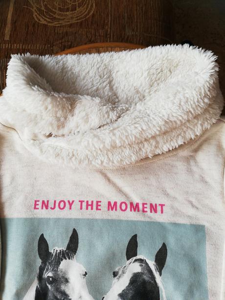 Mikina teplá s koníky, vel. 146/152., 146