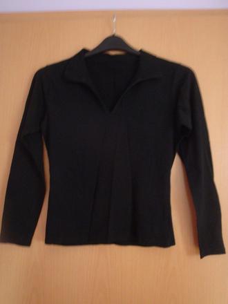 Triko s dlouhým rukávem - černé, vel. m/l, m