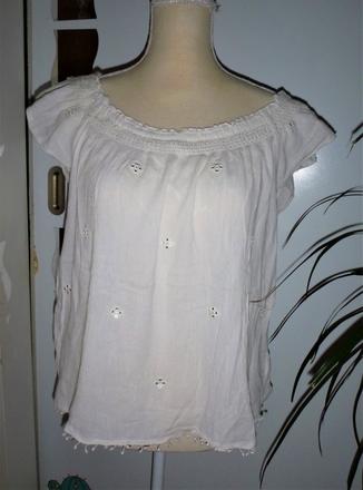 Bílá triko-halenka na vel.l, american eagle,l
