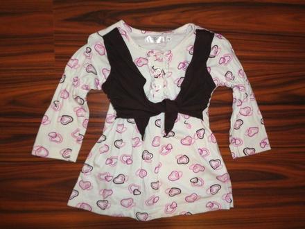 Krásné srdíčkové šaty nebo tunička, 92
