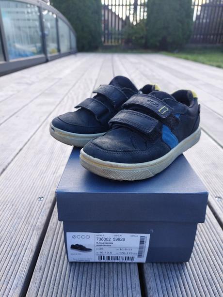 Kožené polobotky, kecky + bačkorky pejsek zdarma, ecco,28