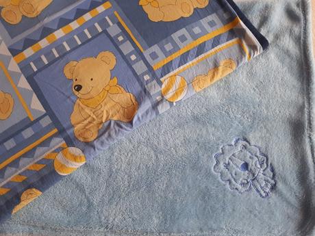 2x modrá deka pro chlapečka, pro kluka,