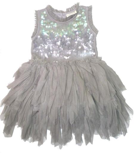 Šedé sváteční šatičky, next,80